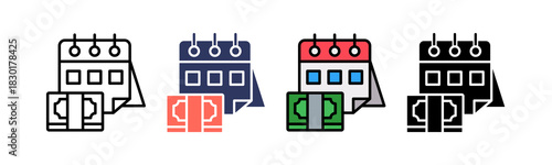 Scheduling multiple icon