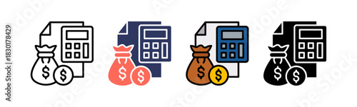 Budgeting multiple icon