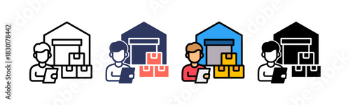 Logistics multiple icon