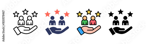 Customer multiple icon