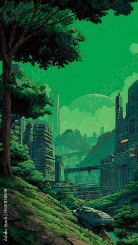 landscape in the jungle