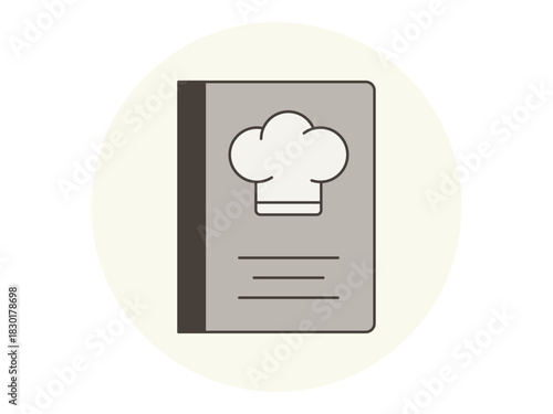 Recipe book icon. Restaurant icon design. Simple vector icon. Vector illustration.
