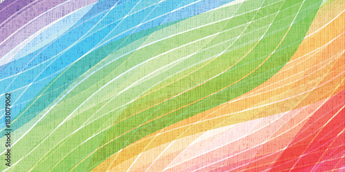 和柄　カラフル　模様　背景