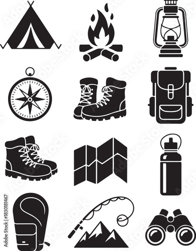 Outdoor adventure awaits with camping and hiking gear