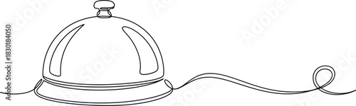 Menstrual cup continuous line drawing illustration for feminine hygiene product design isolated on transparent background