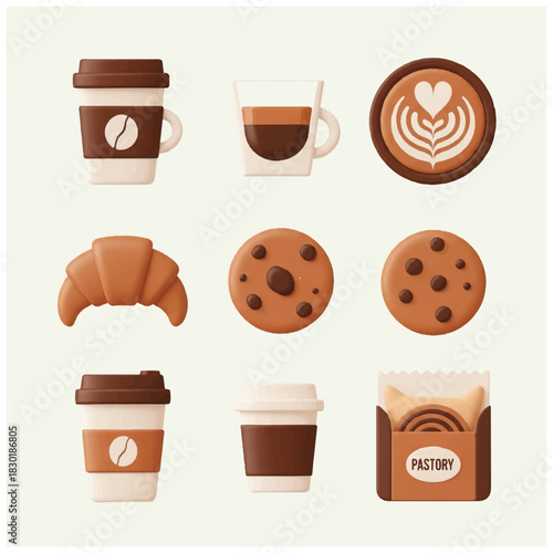 Coffee and Pastries A Delightful Collection of Treats.