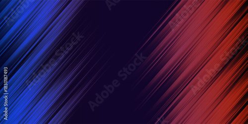 3D blue orange techno abstract background overlap layer on dark space with glowing lines decoration. Graphic design element with hot and cold style concept for web, flyer, card, or brochure cover