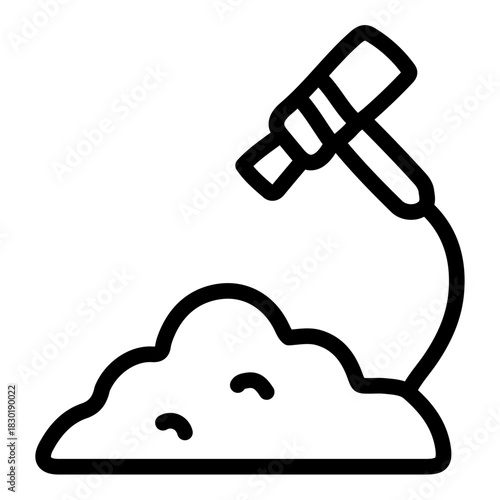 Soil Testing Line Icon of Soil Remediation Icon Set