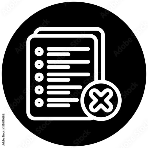 Unfinished Rounded Color Icon Mini Illustration Icon. Use For Modern Concept, Print, Ui, Ux Kit, Web And App Development. Vector Related To Office, Education, Examination And More