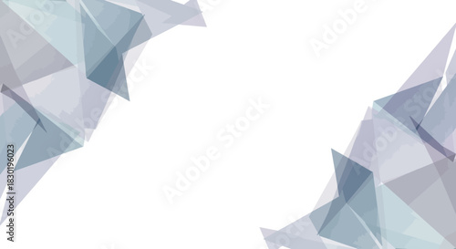 Abstract polygonal background with geometric shapes in pastel shades on a white background
