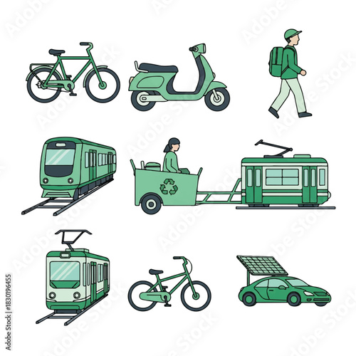 Green Transportation Methods EcoFriendly Vehicles and Sustainable Mobility Options.