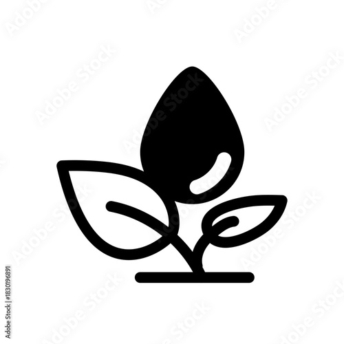 Bio Energy Line Icon of Biofuels Icon Set