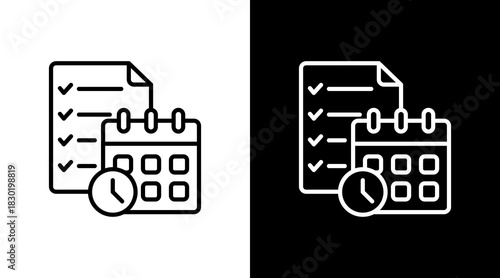 Compliance Calendar With Icon Set Design