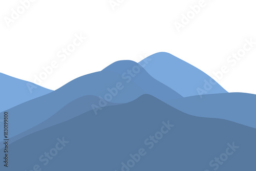 Blue Mountain Range Illustration