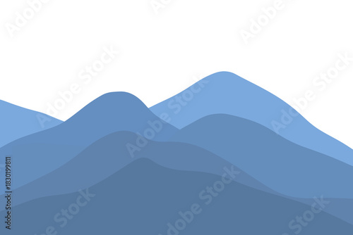 Blue Mountain Range Illustration