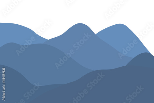 Blue Mountain Range Illustration