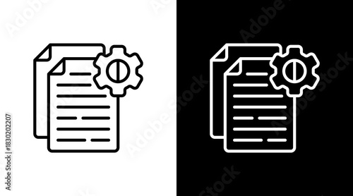 Document Management With Icon Set Design