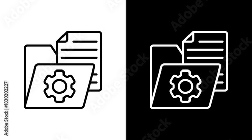 Folder Management With Icon Set Design