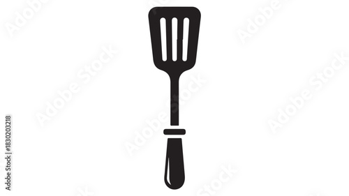 Spatula icon simple flat vector glyph isolated on white background for cooking and kitchen design