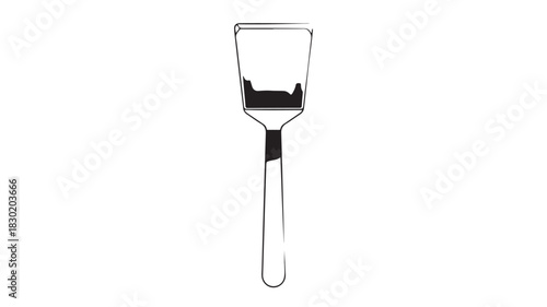 Minimalist bottle opener icon simple flat vector design element isolated on white background