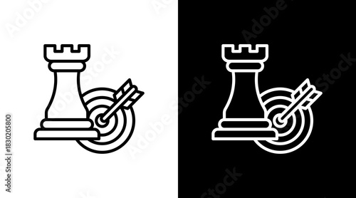 Strategy With Icon Set Design