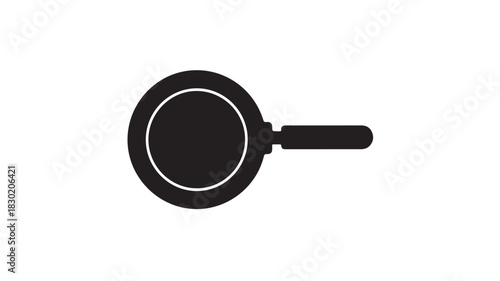 Simple magnifying glass icon flat vector illustration for search and discovery isolated on white background
