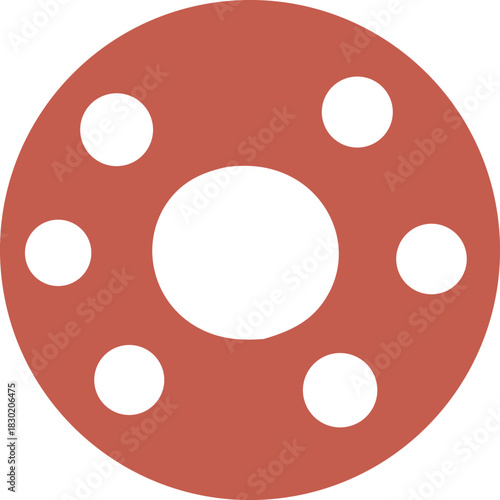 wheel design for various use worldwide vector silhouette style on white back
