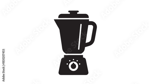 Blender icon simple black glyph vector illustration isolated on white background for kitchen appliance concepts and graphic design