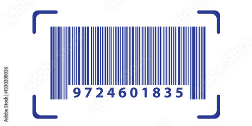 Realistic barcode. Barcode icon. Vector illustration EPS10. Real Best Collection.