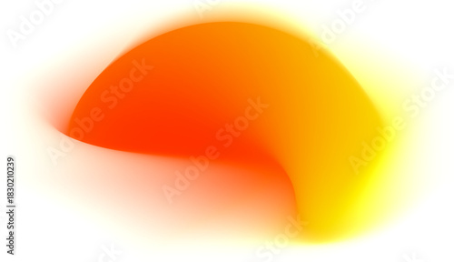abstract background soft fluid shape on white