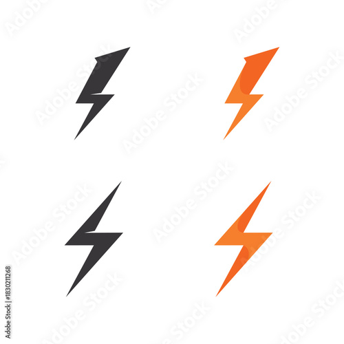 Dynamic Thunderbolt Power Logo Featuring Bold Lightning Energy Symbol for Modern Branding