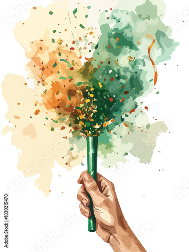 Confetti Blast Illustration