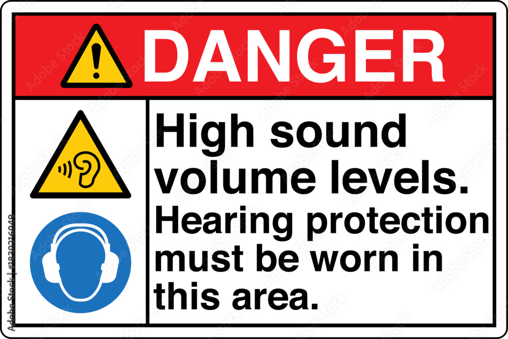 Fototapeta premium Safety Sign Marking Symbol DA...