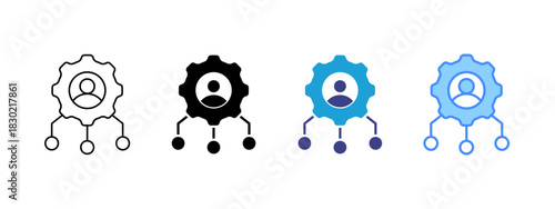 Creativity icon set multiple style collection