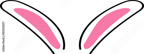Variety of Cute Rabbit Ears Element