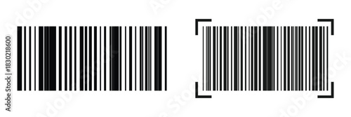 Barcode icon set. Barcode icon ideal for e-commerce catalogs, order tracking, product details, and digital retail system dashboards.