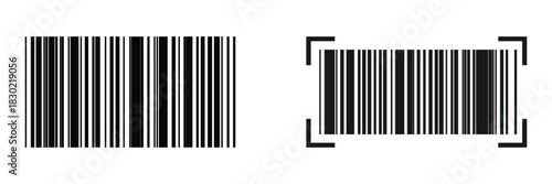 Bar code. Barcode illustration. Editable color.  Isolated on white background. Vector illustration. EPS 10