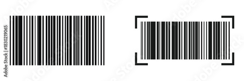 Bar code. Barcode illustration. Editable color.  Isolated on white background. Vector illustration. EPS 10