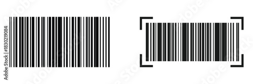 Bar code. Barcode illustration. Editable color.  Isolated on white background. Vector illustration. EPS 10
