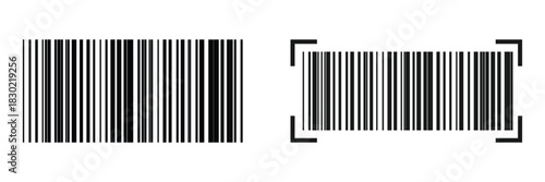 Bar code vector icon