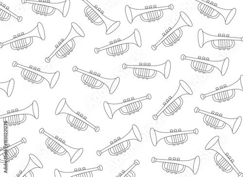trumpet vector background