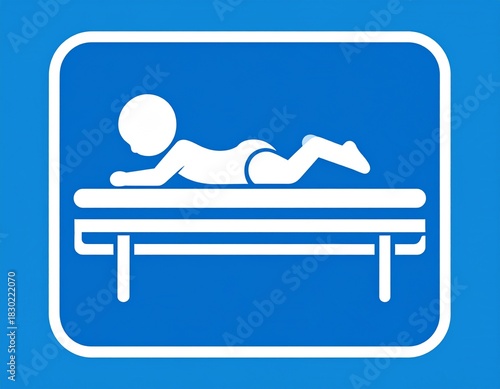 Baby changing room sign