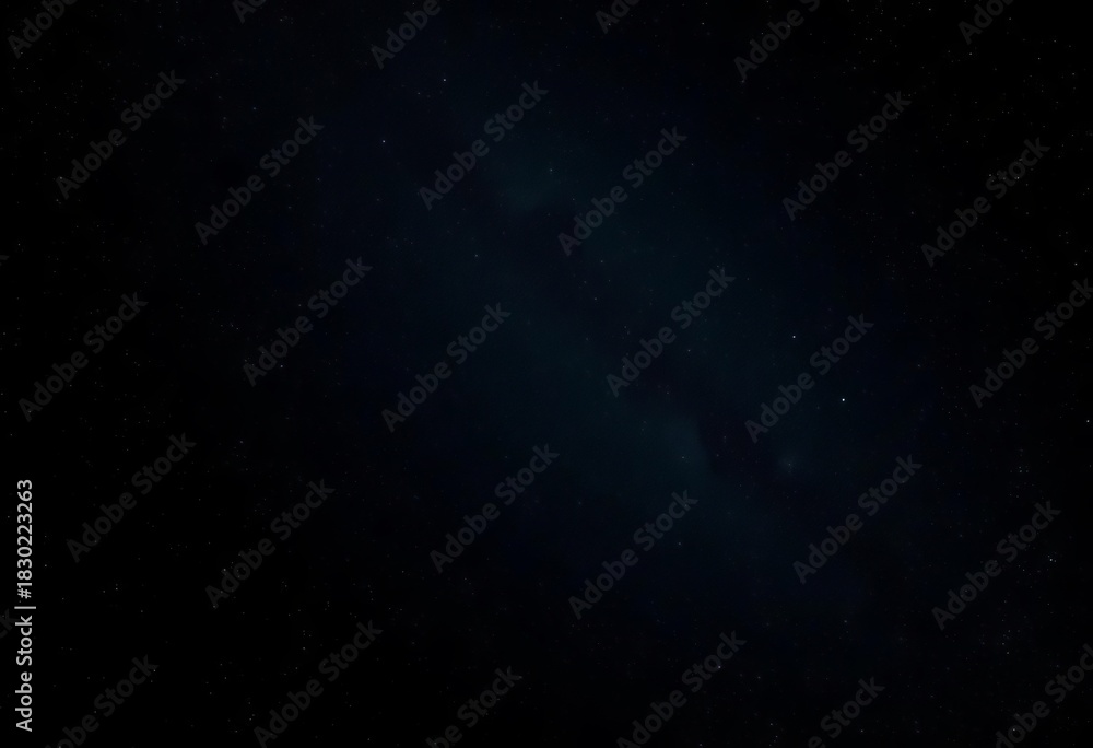 Fototapeta premium Deep, inky black void speckled with faint, distant starlight, deep, nebula