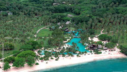 Fototapeta Naklejka Na Ścianę i Meble -  Fiji Laucala Island，The world's top luxury hotels