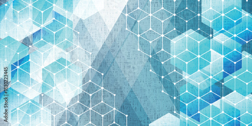 青　テクノロジー　デジタル　模様　背景