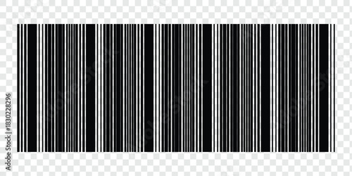 Realistic barcode. Barcode vector icon . Trendy bar code for web icon., Product barcode code stripes lines, Simple fake bar code. Bar code for web design. Barcode product distribution icon. EPS 10. 