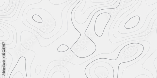 Topographic Ridge-Wave Diagram Design Seamlessly Repeating as Contour Line Relief for Elevation and Cartographic Surfaces