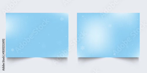 Simple flying snow flakes composition. Winter fleck freeze particles. Snowfall weather illustration. Set of Soft snowflakes christmas texture. Snow cold season scenery.