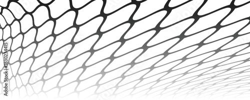 Black and white sportswear or soccer goal, volleyball net, eps 10 illustration.