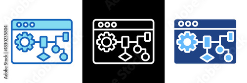 Process Flow triplestyle icon